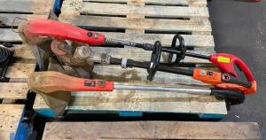DESCRIPTION: (3) ASSORTED CORDLESS STRING TRIMMERS QTY: 3