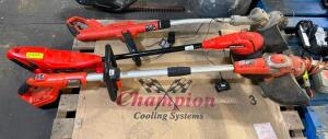 DESCRIPTION: (3) ASSORTED CORDLESS STRING TRIMMERS QTY: 3