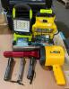 DESCRIPTION: ASSORTED SHOP LIGHTS AND FLASHLIGHTS QTY: 1