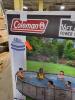 DESCRIPTION: (1) POWER STEEL FRAME ABOVE GROUND POOL BRAND/MODEL: COLEMAN INFORMATION: OVAL RETAIL$: 750 SIZE: 16' X 10' X 48" QTY: 1 - 2