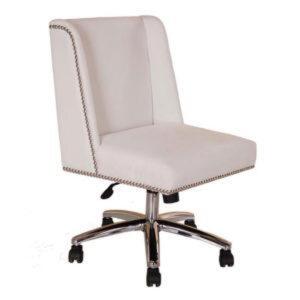 DESCRIPTION: (1) DECORATIVE TASK CHAIR BRAND/MODEL: BOSS #B586C-WV INFORMATION: WHITE RETAIL$: 193.6 SIZE: 25"W 25"D 35"H QTY: 1