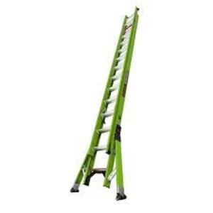 DESCRIPTION: (1) FIBERGLASS EXTENSION LADDER BRAND/MODEL: LITTLE GIANT #498Z05 INFORMATION: 28' 300 LB CAPACITY RETAIL$: 815.26 SIZE: SUMOSTANCE QTY: