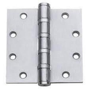 DESCRIPTION: (4) BOXES OF (3) METAL HINGES BRAND/MODEL: STANLEY INFORMATION: SILVER, SQUARE CORNER RETAIL$: $15.. EA SIZE: 5"X4.5" QTY: 4