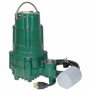 DESCRIPTION: (1) SUBMERSIBLE SUMP PUMP BRAND/MODEL: ZOELLER #19T426 INFORMATION: GREEN/CAST IRON/MAX LIQUID TEMP: 130F RETAIL$: $810.48 SIZE: 12"H X 1