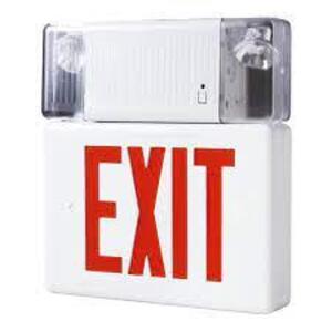 DESCRIPTION: (1) EXIT SIGN BRAND/MODEL: COOPER INFORMATION: EMERGENCY LIGHTS/RED & WHITE RETAIL$: $62.81 SIZE: 2"D X 11H X 20"H QTY: 1