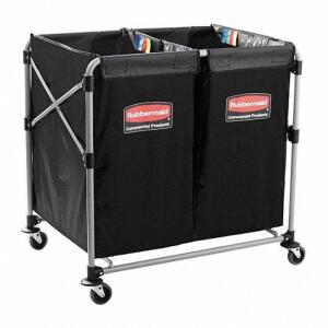 DESCRIPTION (1) REMOVABLE VINYL LINER BASKET TRUCK BRAND/MODEL RUBBERMAID COMMERCIAL PRODUCTS #20UY93 ADDITIONAL INFORMATION RETAILS FOR $313.00 SIZE