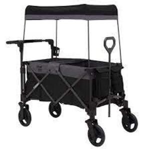 DESCRIPTION: (1) CITY WAGON STROLLER BRAND/MODEL: LITTLE FOLKS #LF20016-2184 INFORMATION: BLACK RETAIL$: $170.00 EA SIZE: 51"D X 20"W X 47"H QTY: 1