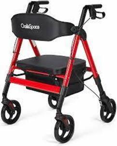 DESCRIPTION: (1) HEAVY DUTY ROLLATOR BRAND/MODEL: HEALTHLINE #450STRD INFORMATION: RED RETAIL$: $180.00 EA QTY: 1