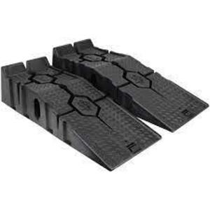 DESCRIPTION: (1) SET OF (2) RHINORAMPS VEHICLE RAMPS BRAND/MODEL: FLOTOOL INFORMATION: BLACK RETAIL$: 74.99 SIZE: 16K LBS QTY: 1