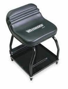 DESCRIPTION: (1) HIGH RISE CREEPER SEAT BRAND/MODEL: WESTWARD #1MAH7 INFORMATION: BLACK RETAIL$: 146.8 SIZE: 300LB LIMIT QTY: 1