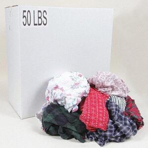 DESCRIPTION: (1) BOX OF CLOTH RAGS BRAND/MODEL: GRAINGER #5LVD0 INFORMATION: VARIES RETAIL$: 98.57 SIZE: 50 LB QTY: 1