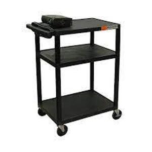 DESCRIPTION: (1) MOBILE CART BRAND/MODEL: LUXOR LP SERIES #LP34-B INFORMATION: BLACK RETAIL$: $124.70 EA SIZE: 34" QTY: 1