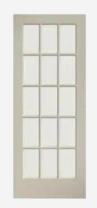 DESCRIPTION: (1) FRONT DOOR BRAND/MODEL: EIGHT DOORS INFORMATION: WHITE, ONE BROKEN WINDOW RETAIL$: $200.00 EA QTY: 1