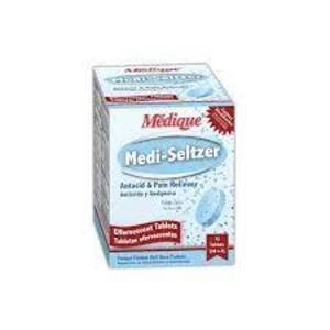 DESCRIPTION: (2) BOXES OF (72) TABLETS OF EFFERVESCENT ANTACID PAIN RELIEVER BRAND/MODEL: MEDI-SELTZER RETAIL$: $16.19 EA SIZE: 36X2 QTY: 2