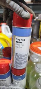 DESCRIPTION: (6) SPRAY PAINT BRAND/MODEL: CLASS C SOLUTIONS GROUP #BD1381 INFORMATION: FORD RED RETAIL$: 8.76 SIZE: 12 OZ QTY: 6