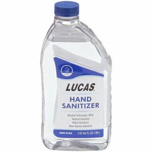 DESCRIPTION: (1) HAND SANITIZER BRAND/MODEL: LUCAS OIL PRODUCTS #60FG52 RETAIL$: $42.80 EA SIZE: 64 OZ QTY: 1