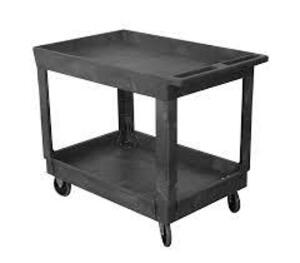 DESCRIPTION (1) STANDARD PLASTIC SERVICE CART BRAND/MODEL WESCO INDUSTRIAL #270483 ADDITIONAL INFORMATION RETAILS FOR $156.58 SIZE 36 IN THIS LOT IS O