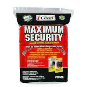 DESCRIPTION: (2) BLOOD ENCAPSULATION ABSORBENT BRAND/MODEL: I CHEM MAXIMUM SECURITY #P00530 RETAIL$: $24.99 EA QTY: 2