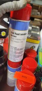 DESCRIPTION: (6) RUST INHIBITOR SPRAY PAINT BRAND/MODEL: CLASS C SOLUTIONS #BD1341 INFORMATION: RED RETAIL$: $12.34 EA SIZE: 12 OZ QTY: 6