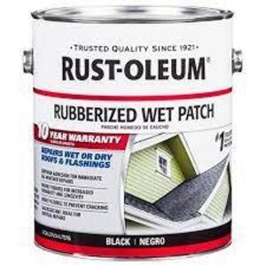 DESCRIPTION: (2) RUBBERIZED WET PATCH BRAND/MODEL: RUST-OLEUM INFORMATION: BLACK RETAIL$: $20.01 EA SIZE: 1 GALLON QTY: 2