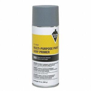 DESCRIPTION: (4) SOLVENT BASED SPRAY PRIMER BRAND/MODEL: TOUGH GUY #4WGA8 INFORMATION: FLAT GRAY RETAIL$: $6.00 EA SIZE: 12 OZ QTY: 4