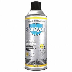 DESCRIPTION: (6) CHAIN AND WIRE ROPE LUBRICANT BRAND/MODEL: SPRAYON LU202 #5PE62 RETAIL$: $10.44 EA SIZE: 11 OZ QTY: 6