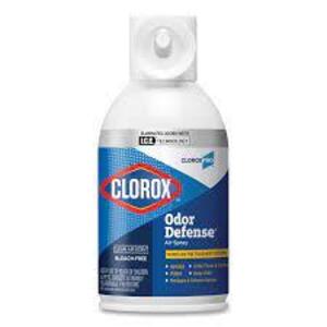 DESCRIPTION: (6) AIR FRESHENER SPRAY BRAND/MODEL: CLOROX ODOR DEFENSE INFORMATION: CLEAN AIR SCENT RETAIL$: $12.98 EA SIZE: 6 OZ QTY: 6