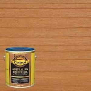 DESCRIPTION: (1) AUSTRALIAN TIMBER OIL BRAND/MODEL: CABOT INFORMATION: HONEY TEAK RETAIL$: $100.00 EA SIZE: 1 GALLON QTY: 1