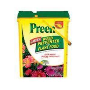 DESCRIPTION: (1) BAG OF WEED PREVENTER PLUS PLANT FOOD BRAND/MODEL: PREEN GARDEN RETAIL$: $30.00 EA SIZE: 31 LB QTY: 1