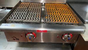 DESCRIPTION: STAR 24" ELECTRIC COUNTER TOP CHARBROILER. BRAND / MODEL: STAR MFG 5124CF LOCATION: KITCHEN QTY: 1