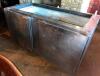 DESCRIPTION: 36" X 36" WOODEN TABLE W/ BASE SIZE 36" X 36" LOCATION: BAR QTY: 1