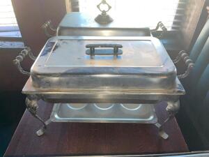 DESCRIPTION: (2) FULL SIZE CHAFER SETS LOCATION: BAR THIS LOT IS: SOLD BY THE PIECE QTY: 2