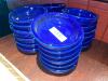 DESCRIPTION: (24) 6.5" BLUE CERAMIC PLATES SIZE 6.5" LOCATION: BAR THIS LOT IS: SOLD BY THE PIECE QTY: 24 - 2