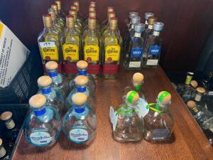 DESCRIPTION: (1) LOT OF EMPTY BOTTLES LOCATION: BAR THIS LOT IS: ONE MONEY QTY: 1