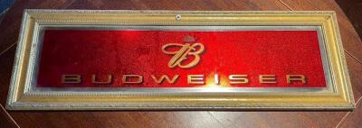 DESCRIPTION: 42" BUDWEISER BAR SIGN LOCATION: BAR QTY: 1