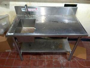 DESCRIPTION: 36" STAINLESS UNDER COUNTER BAR SINK SIZE 36" LOCATION: BAR QTY: 1