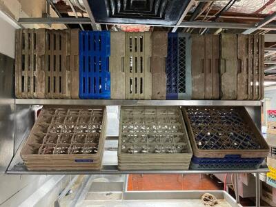 DESCRIPTION: (12) ASSORTED GLASS RACKS. LOCATION: KITCHEN THIS LOT IS: SOLD BY THE PIECE QTY: 12