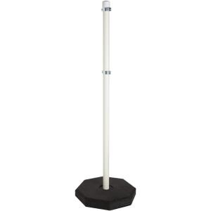 (1) PVC POST WITH RUBBER BASE