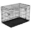 (1) DOUBLE-DOOR FOLDING DOG CRATE WITH DIVIDER