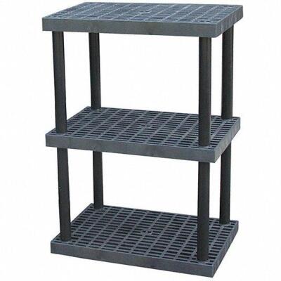 (1) PLASTIC SHELVING