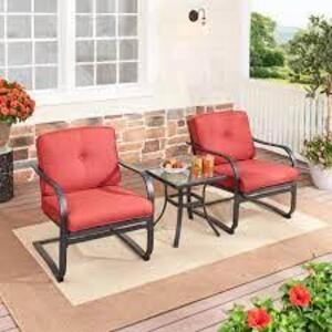 (1) 3 PIECE WOOD BISTRO SET