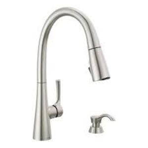 (1) PULL DOWN KITCHEN FAUCET WITH SOAP DISPENSER