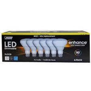 (1) PACK OF (6) DIMMABLE FLOOD BLUBS