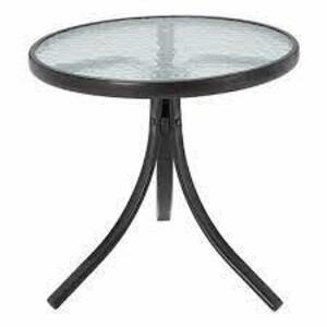 (1) GLASS SIDE TABLE