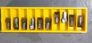 (10) CARBIDE GROOVING INSERTS