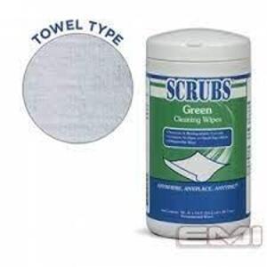 DESCRIPTION (5) GREEN CLEANING WIPES BRAND/MODEL SCRUBS #91856494001 ADDITIONAL INFORMATION RETAILS FOR $64.23 TOTAL SIZE 25 6X8 WIPES THIS LOT IS SOL