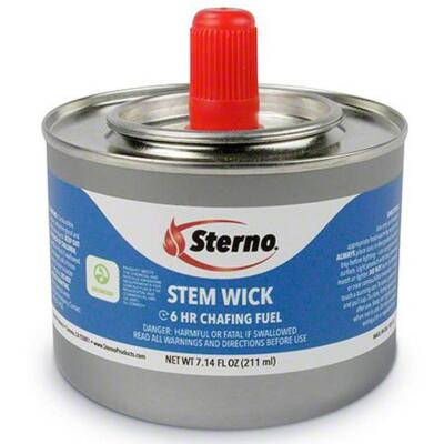 (6) STEM WICK 6 HOUR CHAFING FUEL