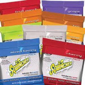 DESCRIPTION (4) CONCENTRATE POWDER SPORTS DRINK MIX BRAND/MODEL SQWINCHER ADDITIONAL INFORMATION RETAILS FOR $6.00 EA ONE LEMON ONE COOL CITRUS 2 GRAP