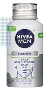 DESCRIPTION (6) STUBBLE BALM FOR SENSITIVE SKIN BRAND/MODEL NIVEA MEN ADDITIONAL INFORMATION RETAILS FOR 5.00 EA SIZE 2 FL OZ THIS LOT IS SOLD BY THE