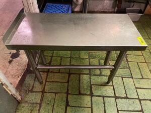 18" X 30" LOW BOY STAINLESS TABLE
